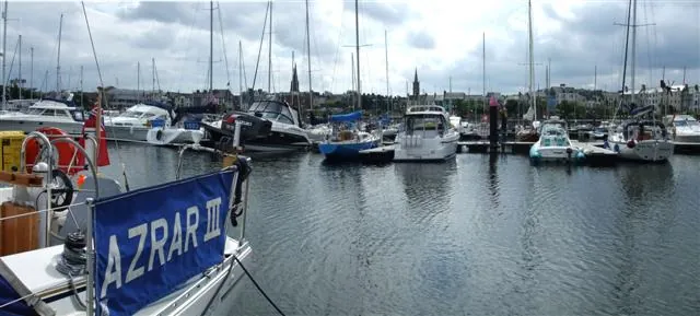 Bangor Marina looking southeast towards Bangor, County Down.